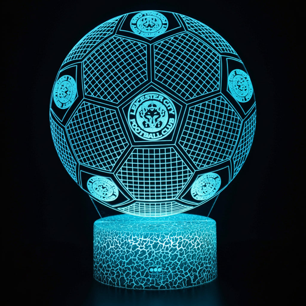 Fotball 3D Illusjon LED-Lampe - Nattlampe - med Fjernkontroll