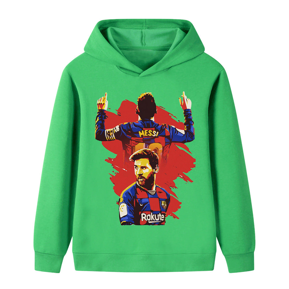 Lionel Messi Fotball Hettegenser til Barn - Barcelona