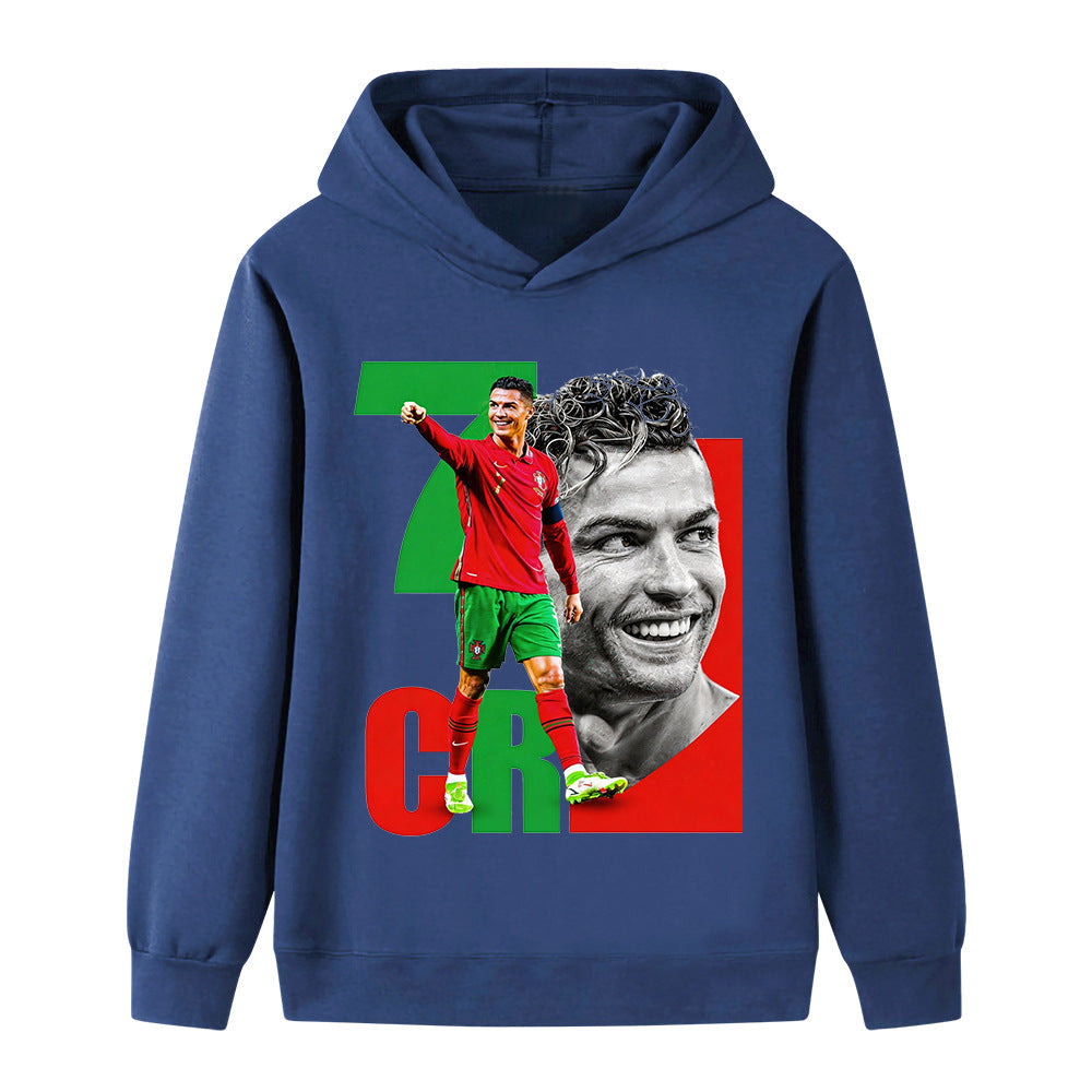 Cristiano Ronaldo Fotball Hettegenser til Barn - Portugal - Hoodie