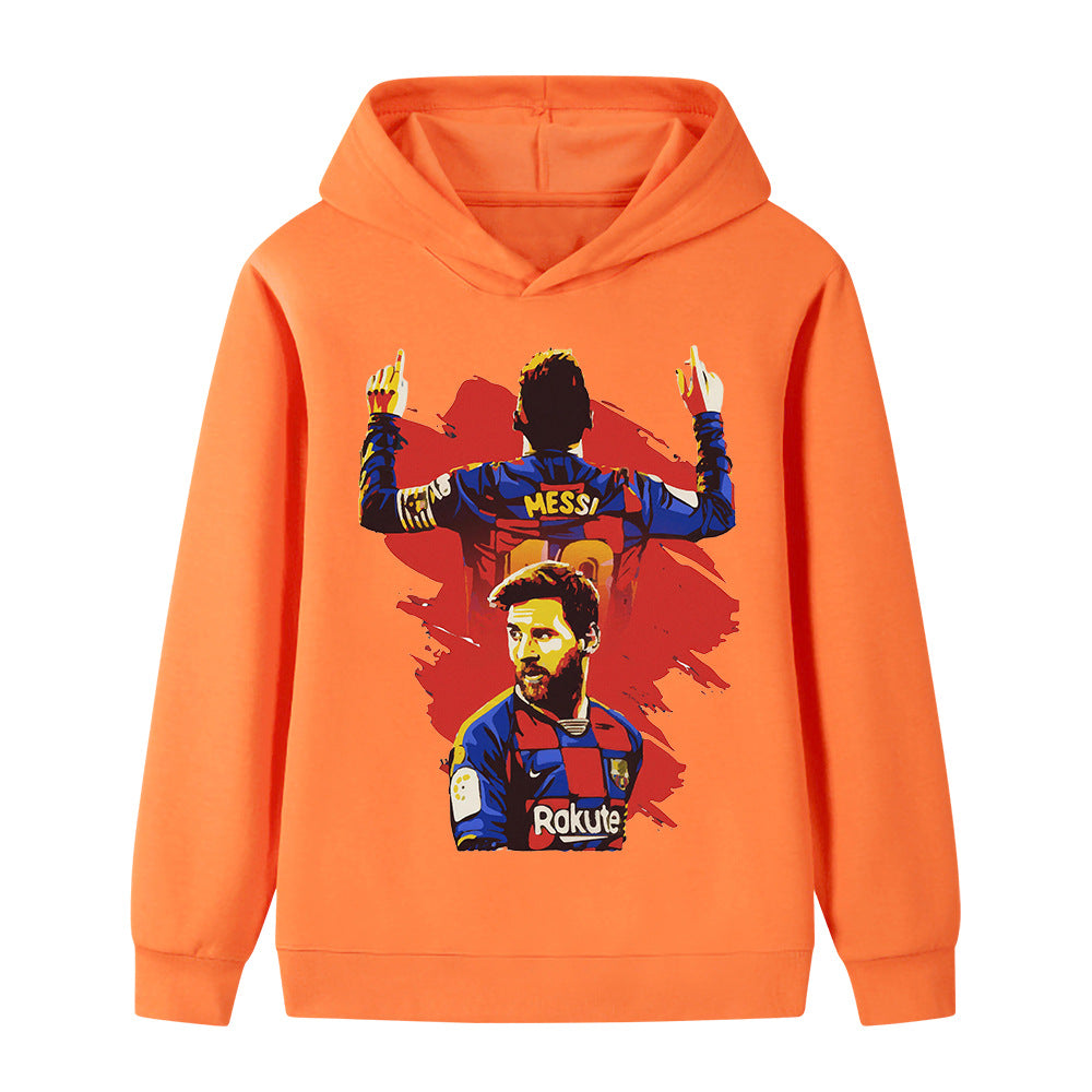 Lionel Messi Fotball Hettegenser til Barn - Barcelona