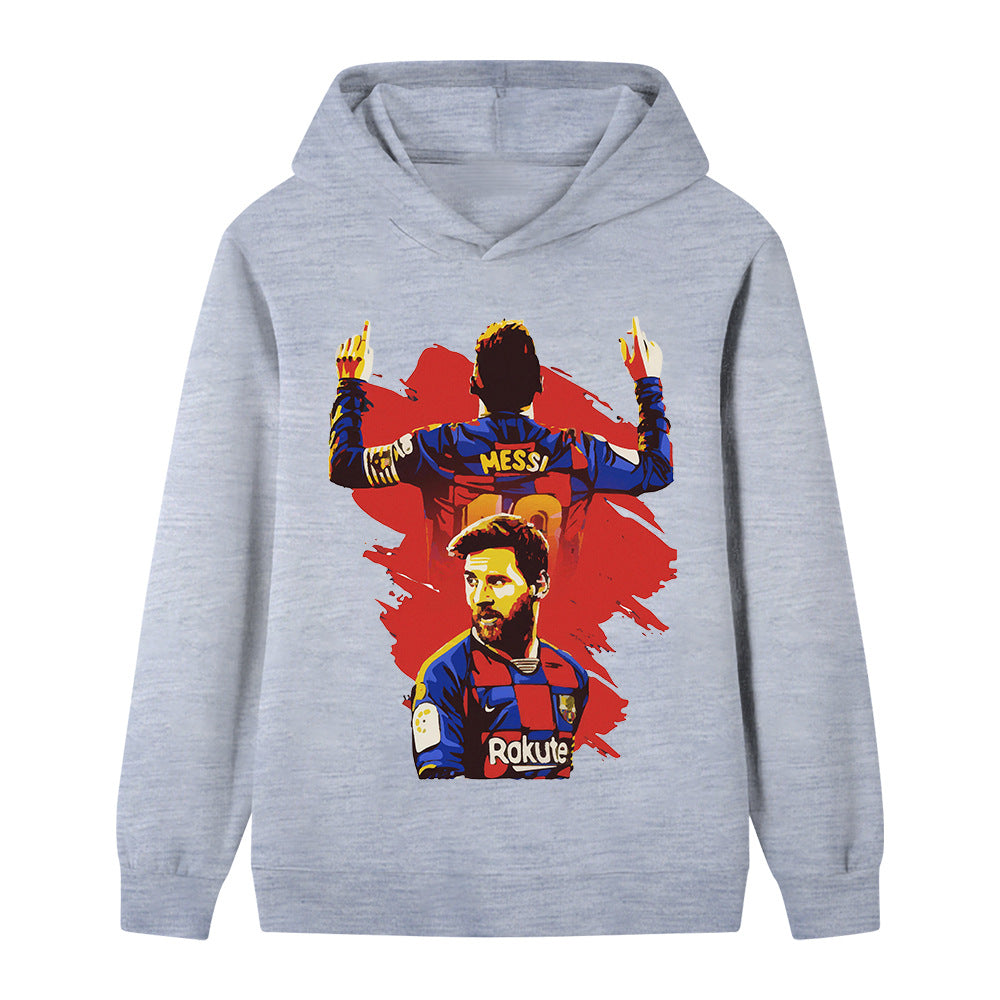 Lionel Messi Fotball Hettegenser til Barn - Barcelona