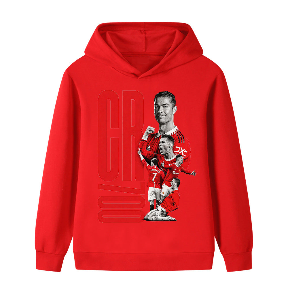 Cristiano Ronaldo Fotball Hettegenser til Barn - Manchester United - Hoodie