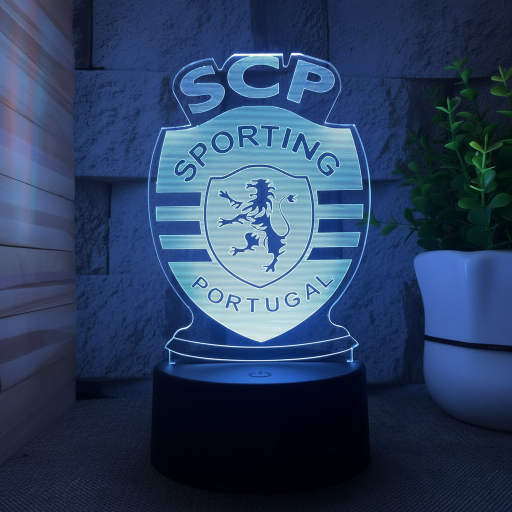 Fotball 3D Illusjon LED-Lampe - Nattlampe - Nattlampe
