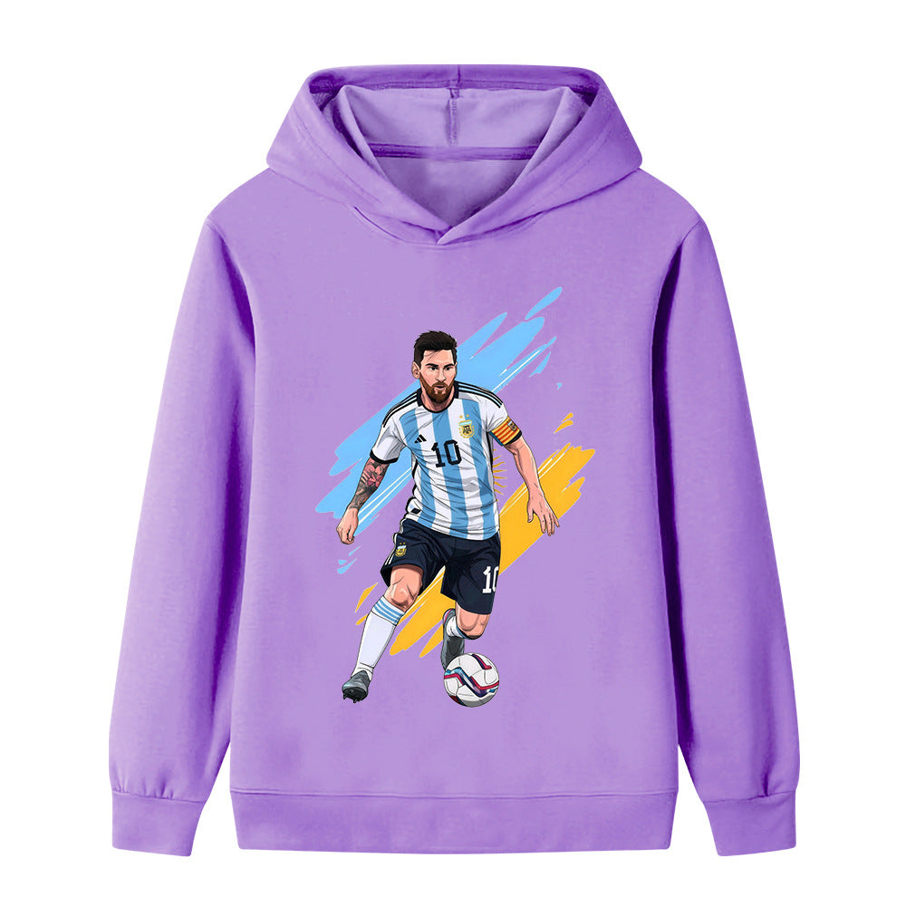 Lionel Messi Fotball Hettegenser til Barn - Argetina