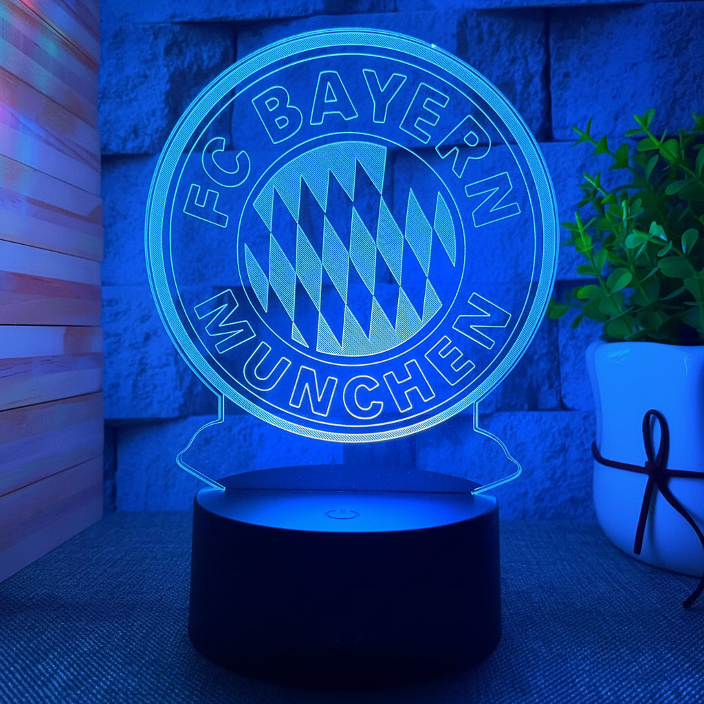 Fotball 3D Illusjon LED-Lampe - Nattlampe - Nattlampe