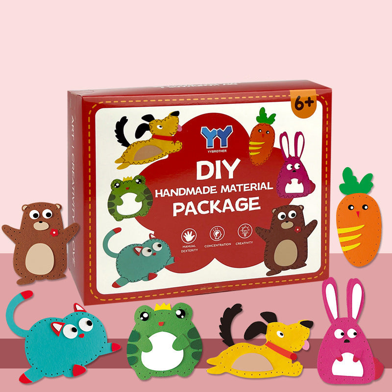 Kletshuts™ SewingCraft 1+1 GRATIS: DIY Dyr Sying Kit Barn Kreativt Håndverk Sett