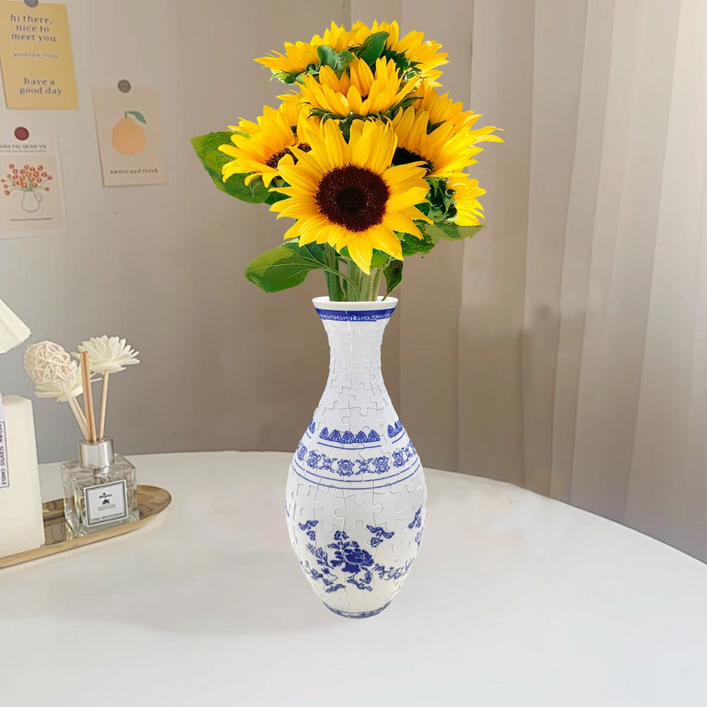 3D Art Puzzle Vase - En gave til folk som elsker kunst