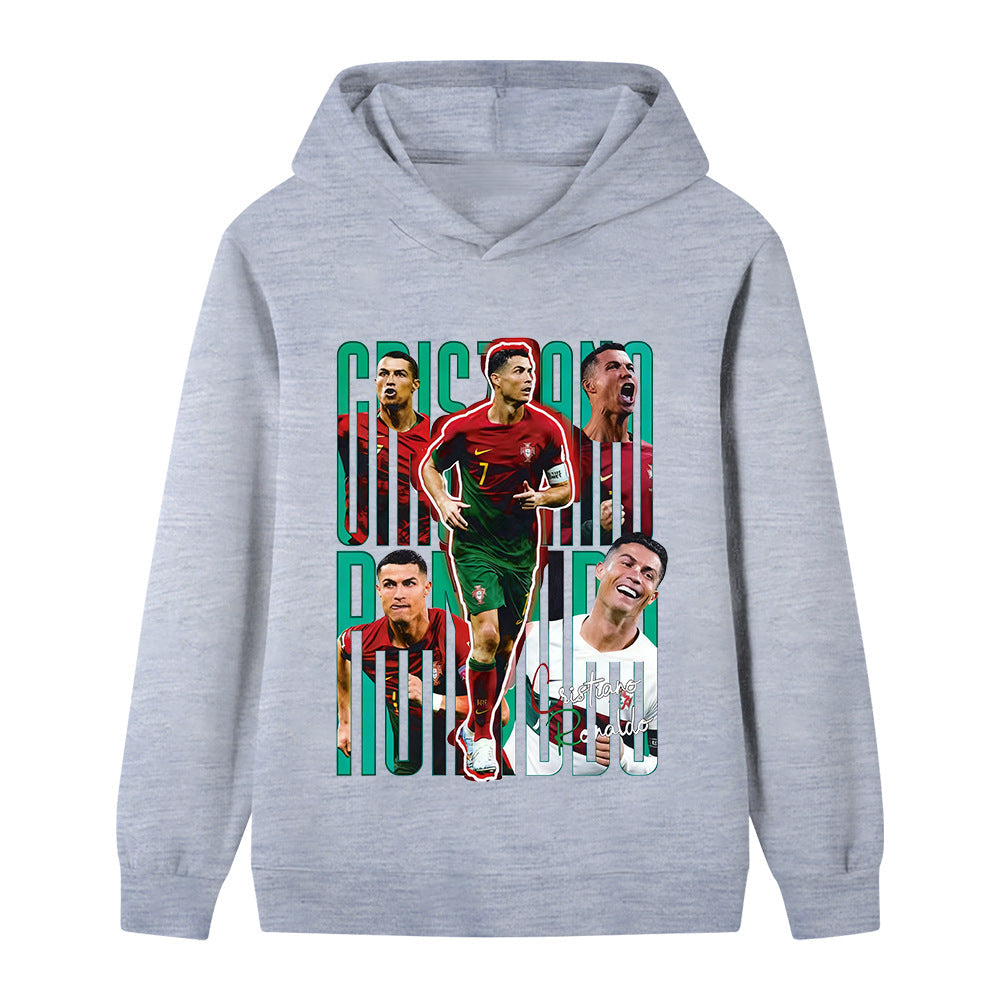 Ronaldo Fotball Hettegenser til Barn - Portugal - Hoodie