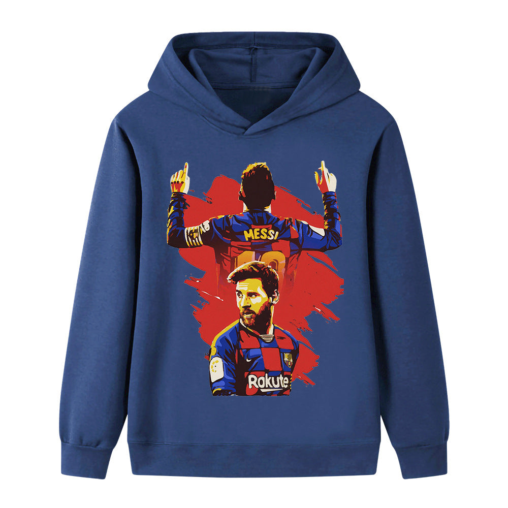 Lionel Messi Fotball Hettegenser til Barn - Barcelona
