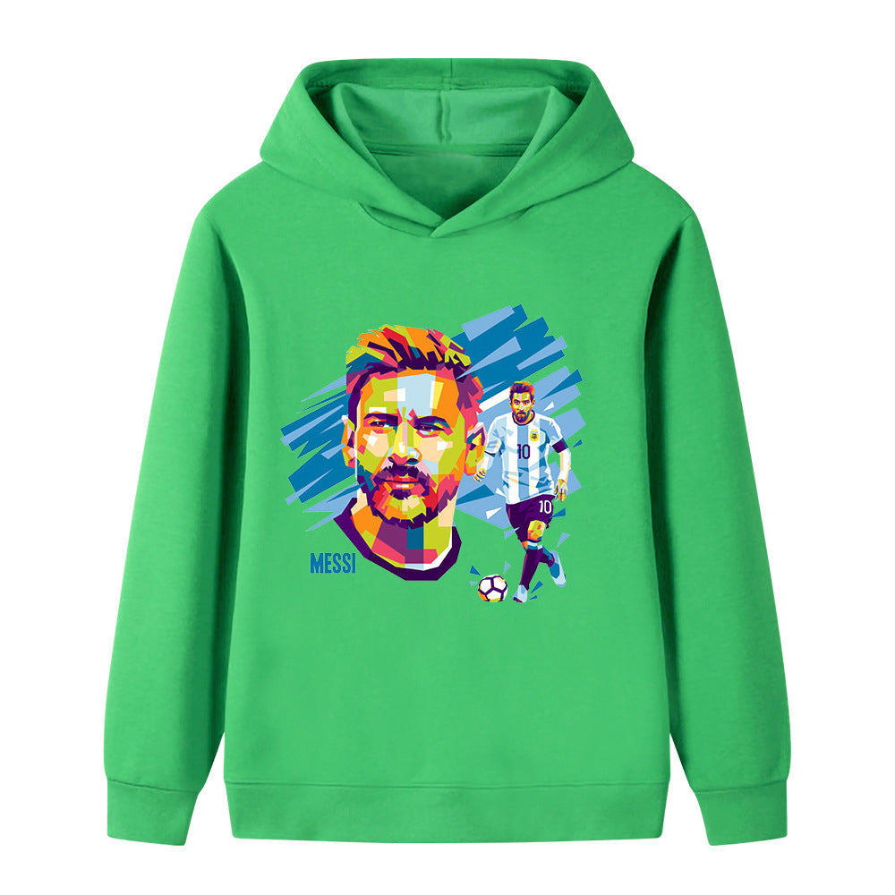 Lionel Messi Fotball Hettegenser til Barn - Myk