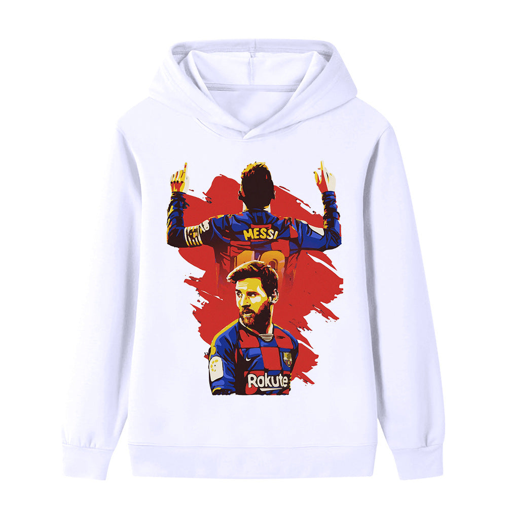 Lionel Messi Fotball Hettegenser til Barn - Barcelona