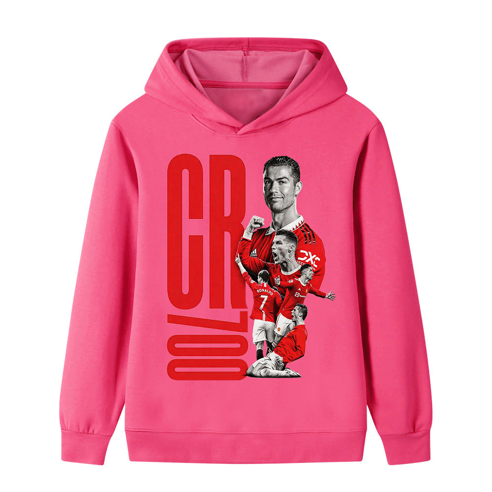 Cristiano Ronaldo Fotball Hettegenser til Barn - Manchester United - Hoodie