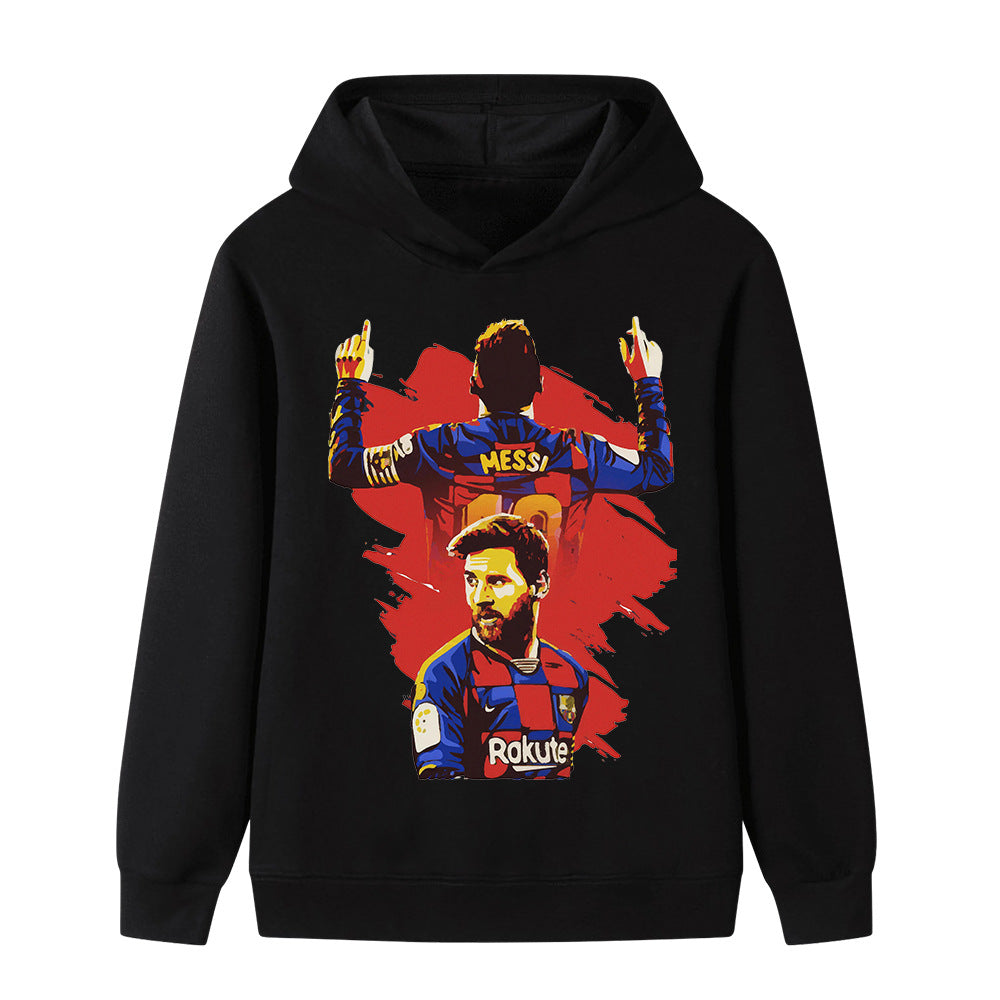 Lionel Messi Fotball Hettegenser til Barn - Barcelona