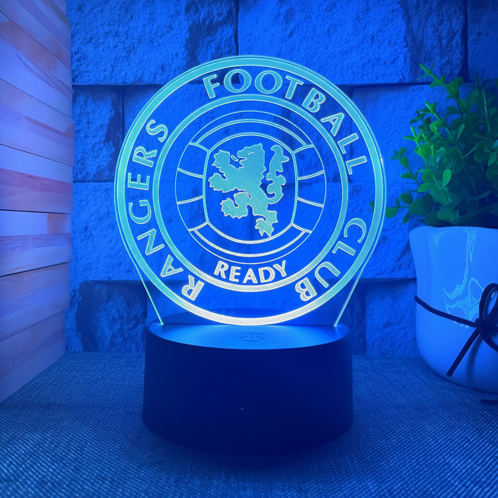 Fotball 3D Illusjon LED-Lampe - Nattlampe - Nattlampe