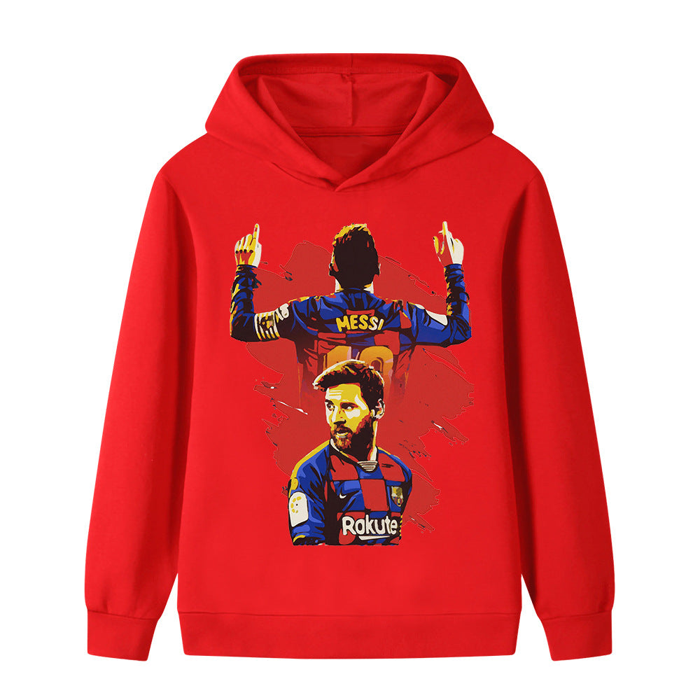 Lionel Messi Fotball Hettegenser til Barn - Barcelona