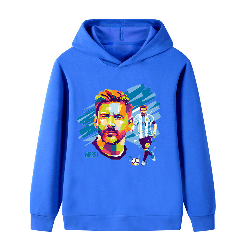 Lionel Messi Fotball Hettegenser til Barn - Myk