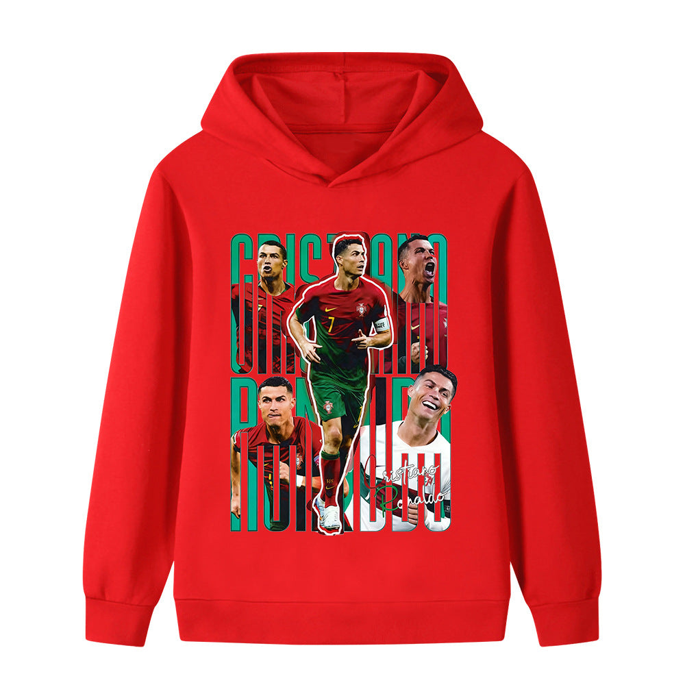 Ronaldo Fotball Hettegenser til Barn - Portugal - Hoodie
