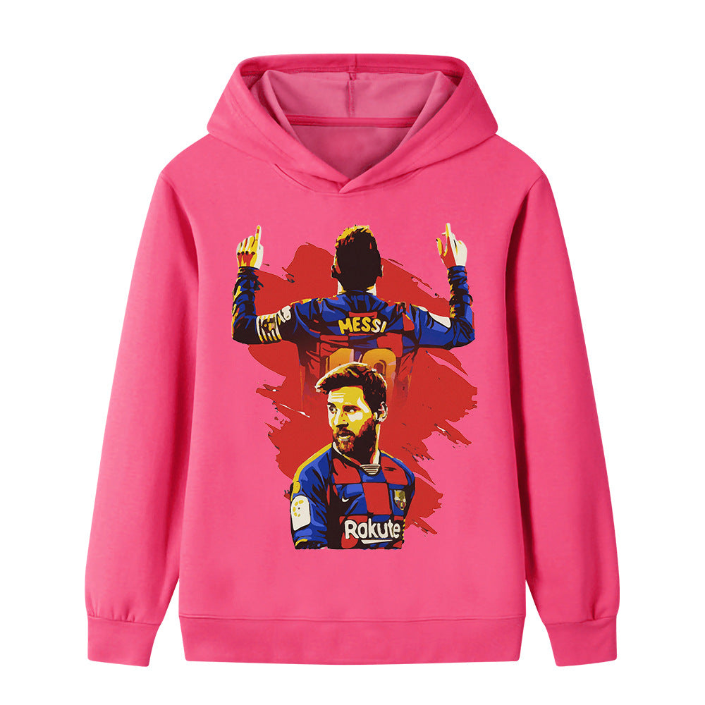 Lionel Messi Fotball Hettegenser til Barn - Barcelona
