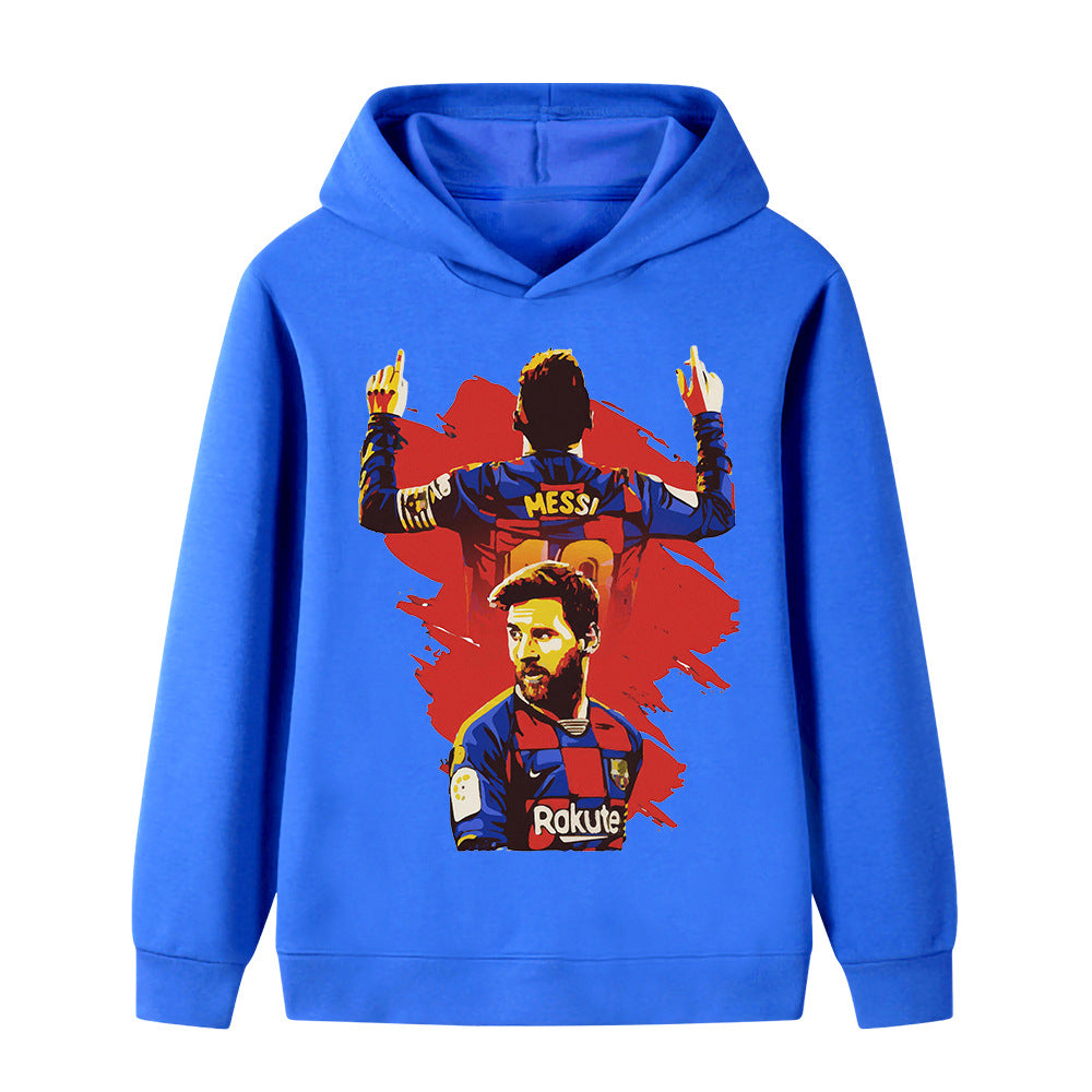 Lionel Messi Fotball Hettegenser til Barn - Barcelona