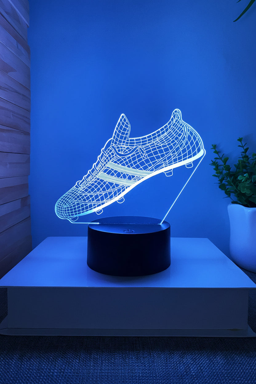 Fotball 3D Illusjon LED-Lampe - Nattlampe - Illusion
