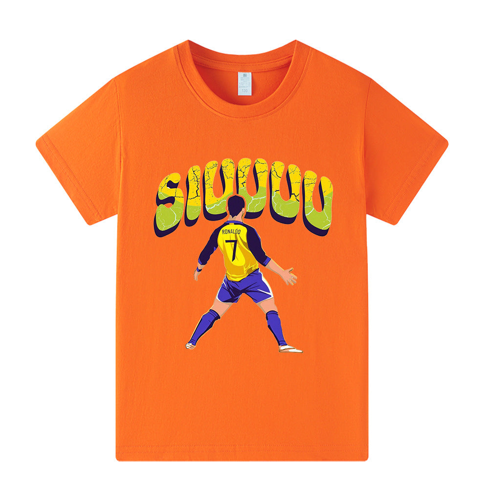 Cristiano Ronaldo Fotball T-skjorte til Barn - Siuuu