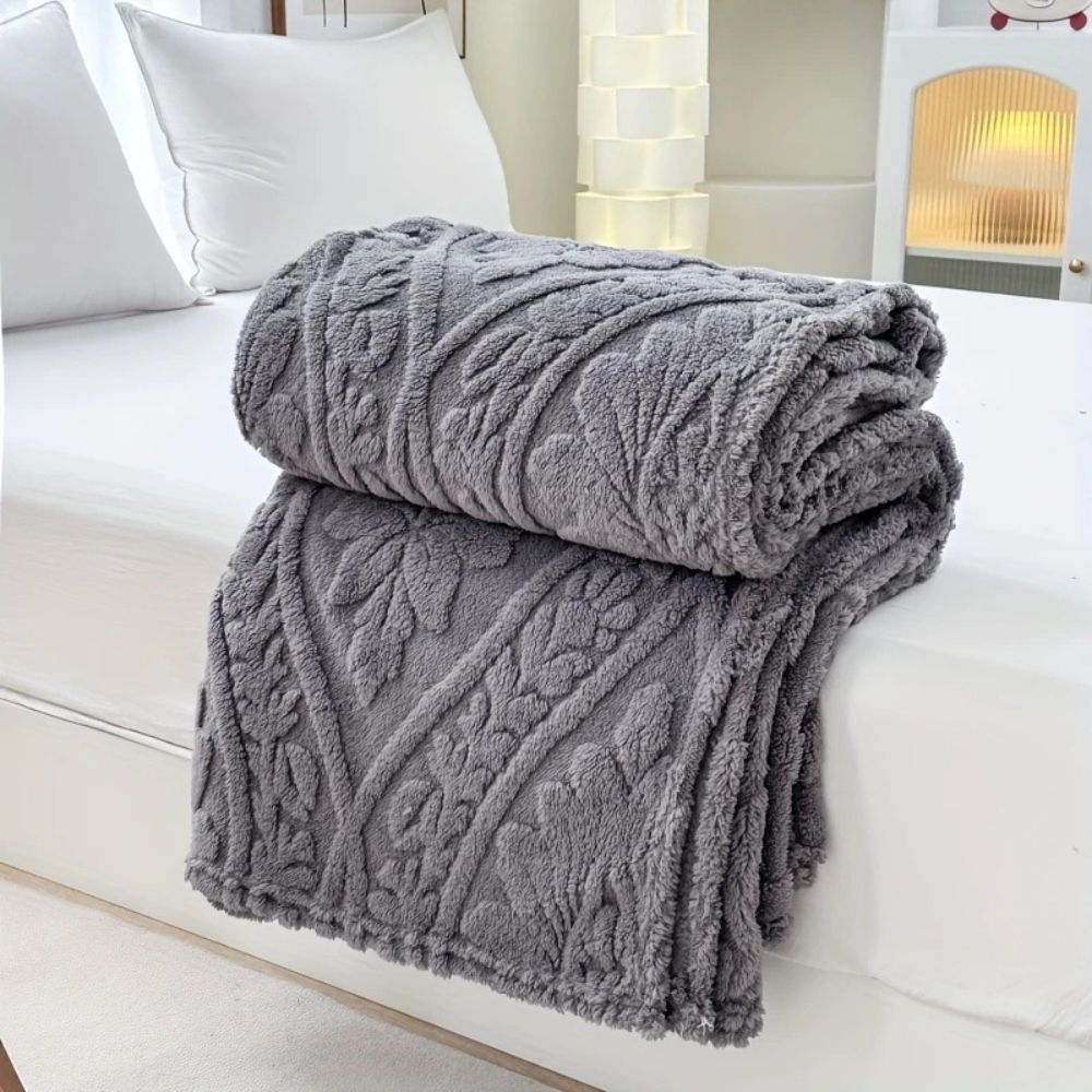 Paris Weave fleecepledd i jacquard