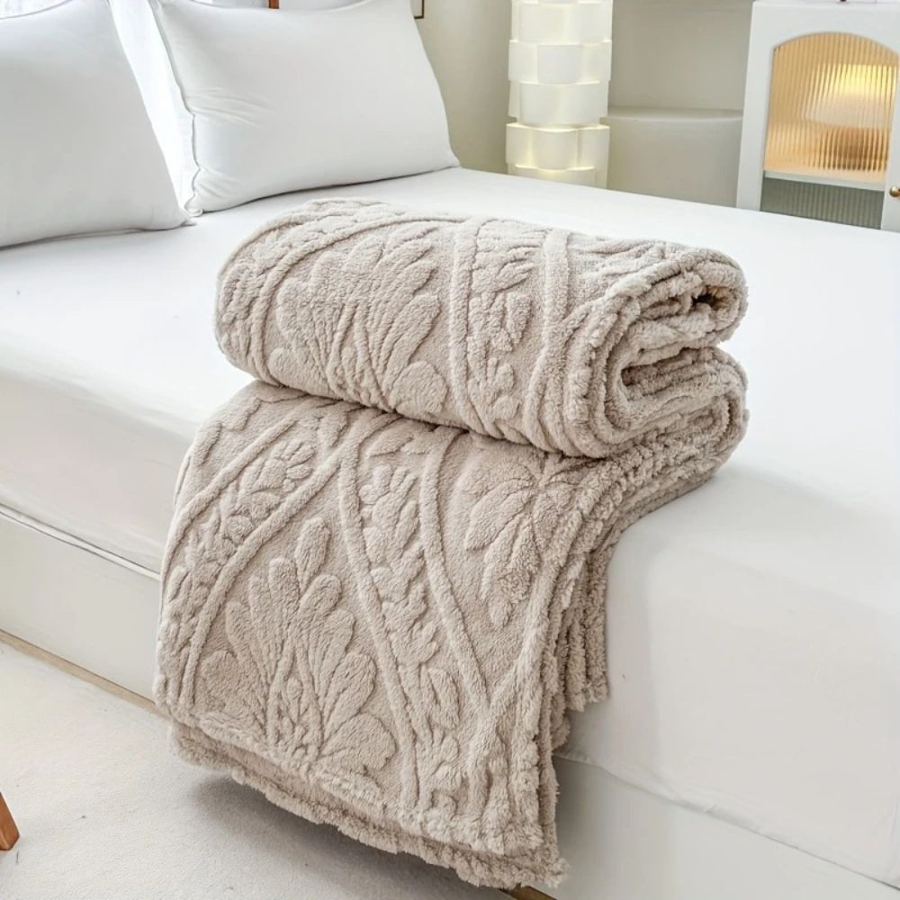 Paris Weave fleecepledd i jacquard
