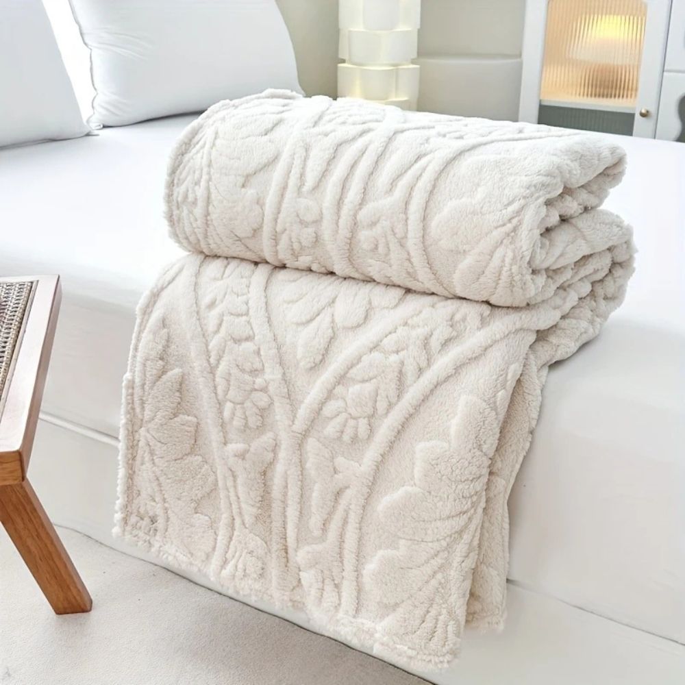 Paris Weave fleecepledd i jacquard