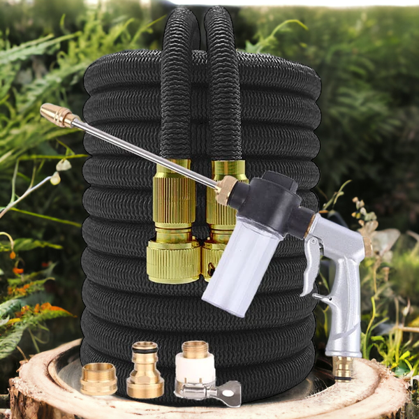 Teleskopisk Hageslange – Utvidbar, Anti-Knekk, Kompakt & Holdbar