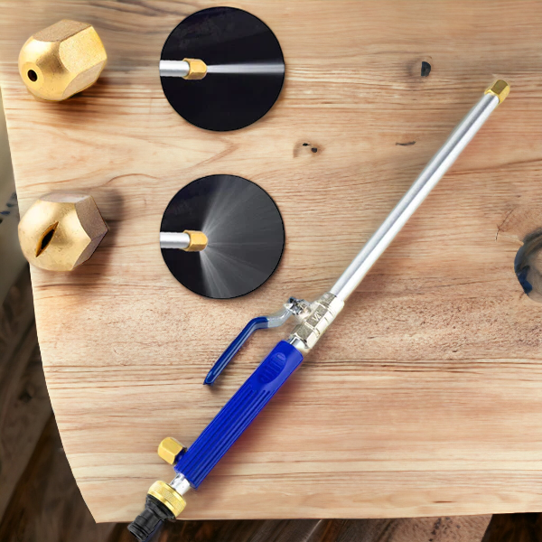 Multifunksjonell høytrykkssprøyte – Gjør hageslangen din om til en kraftig renser