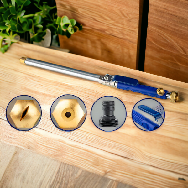 Multifunksjonell høytrykkssprøyte – Gjør hageslangen din om til en kraftig renser