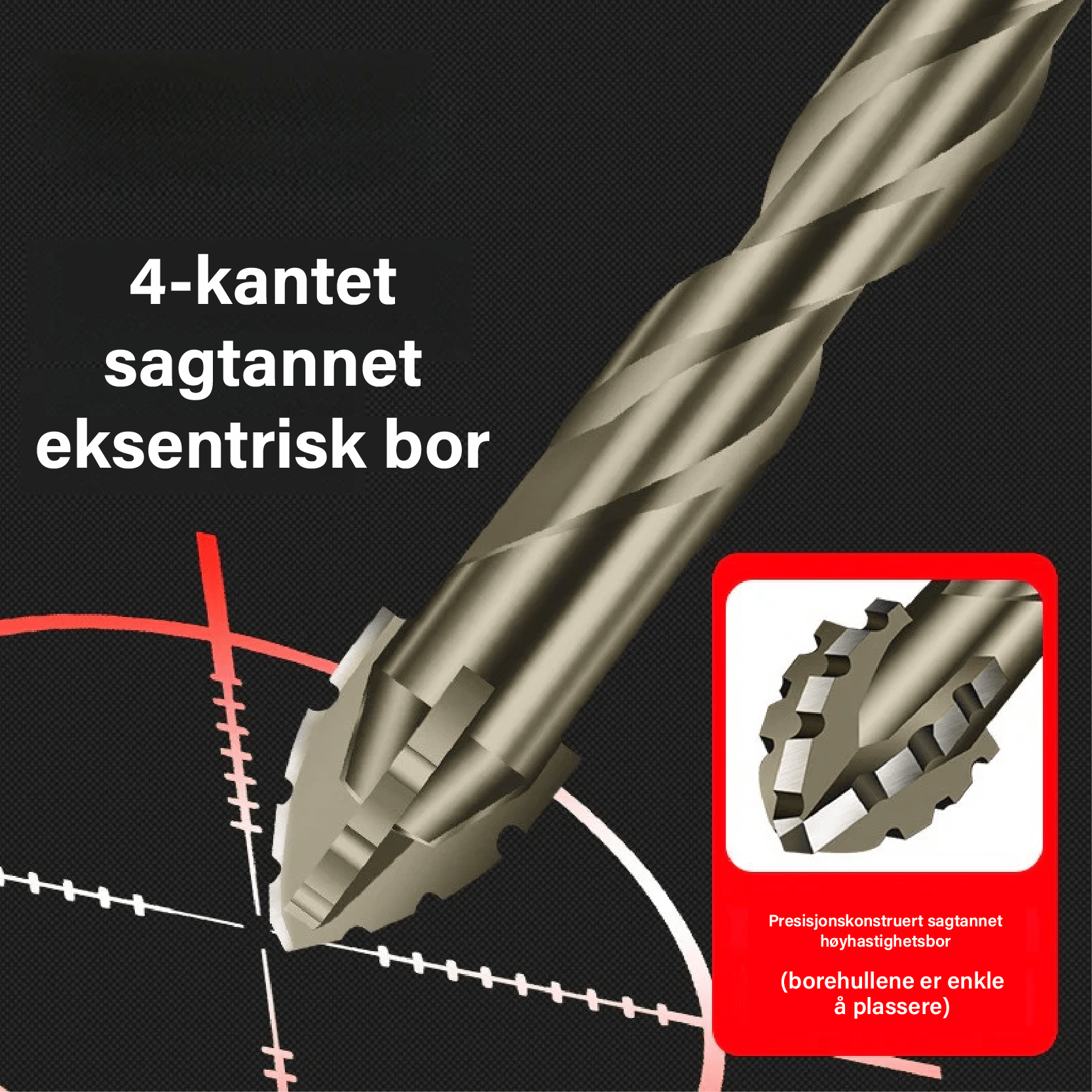 QuadTap Drill Bit - NordHjem