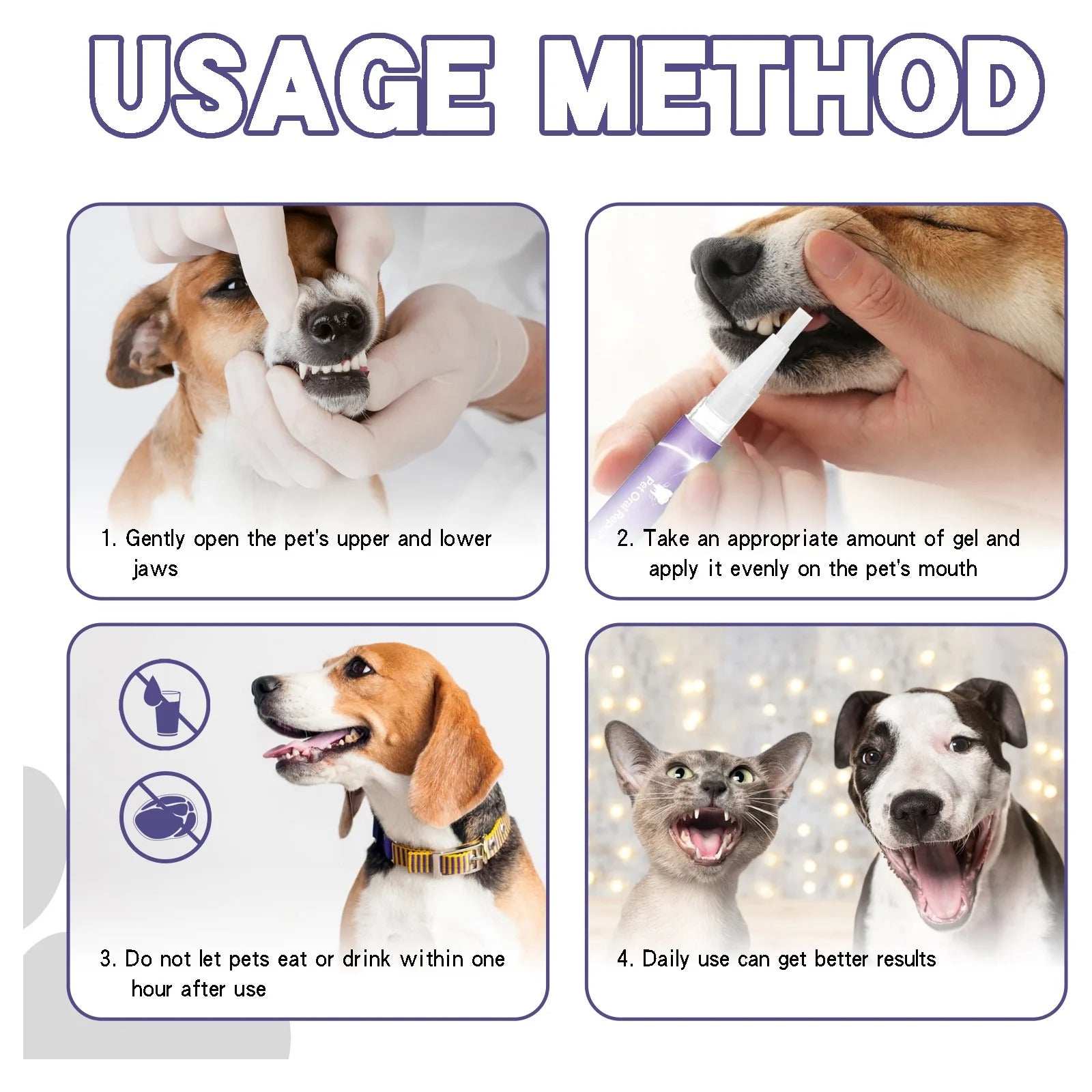 DogCatFri™  DentalPet: Kjæledyr Dental Reparasjon Og Rengjøring Gel