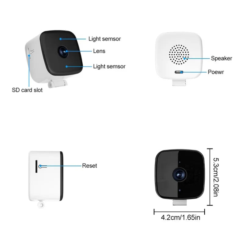 SecurityCamera: 2.4G WiFi CCTV Overvåkings Sikkerhetskamera