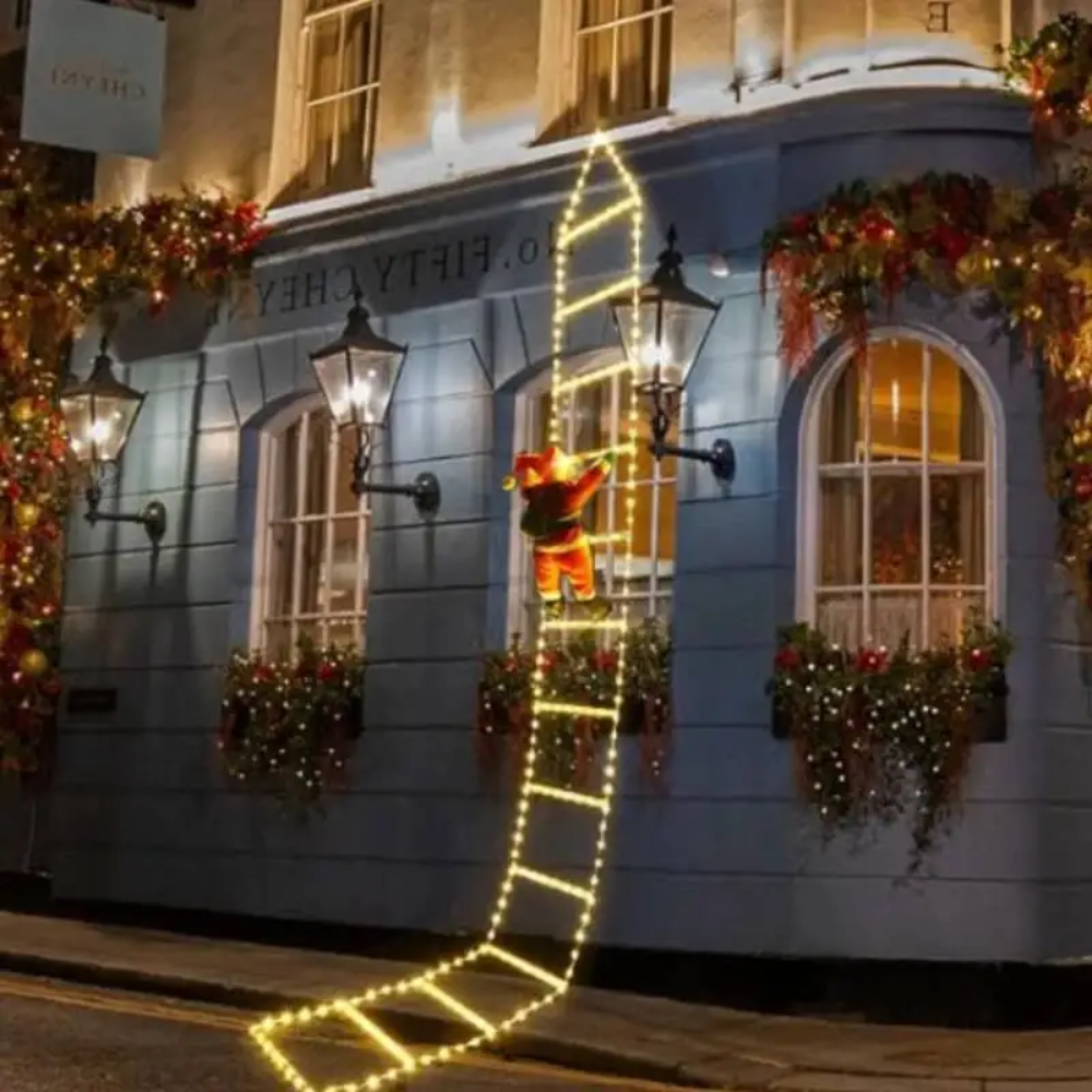 Ledsen™ ChristmasLadder: Holdbar Utendørs LED Jule Stige Lys Display