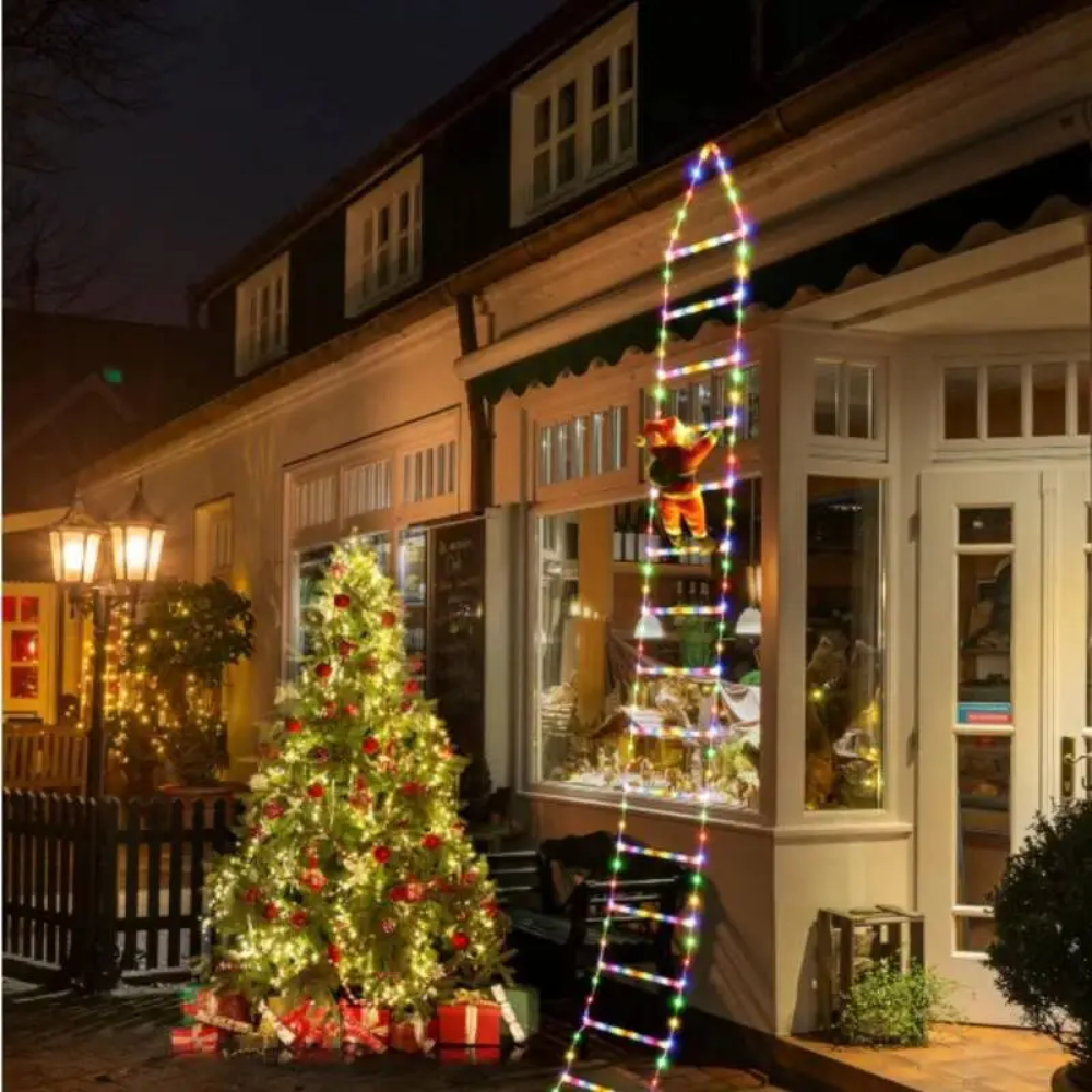 Ledsen™ ChristmasLadder: Holdbar Utendørs LED Jule Stige Lys Display