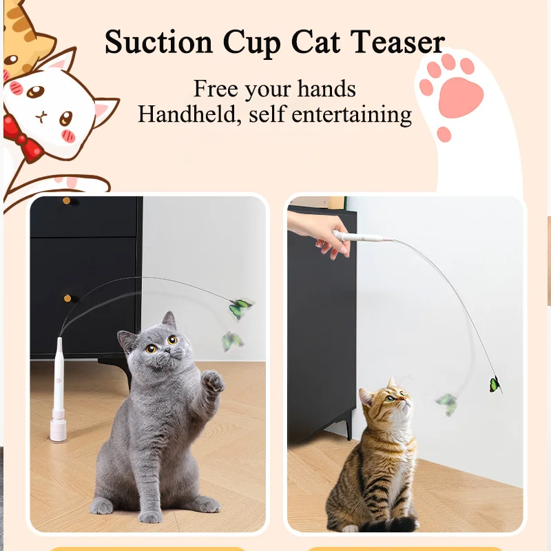 Catfri® DancingButterfly: Interaktiv Lekende Dansende Sommerfugl For Katter