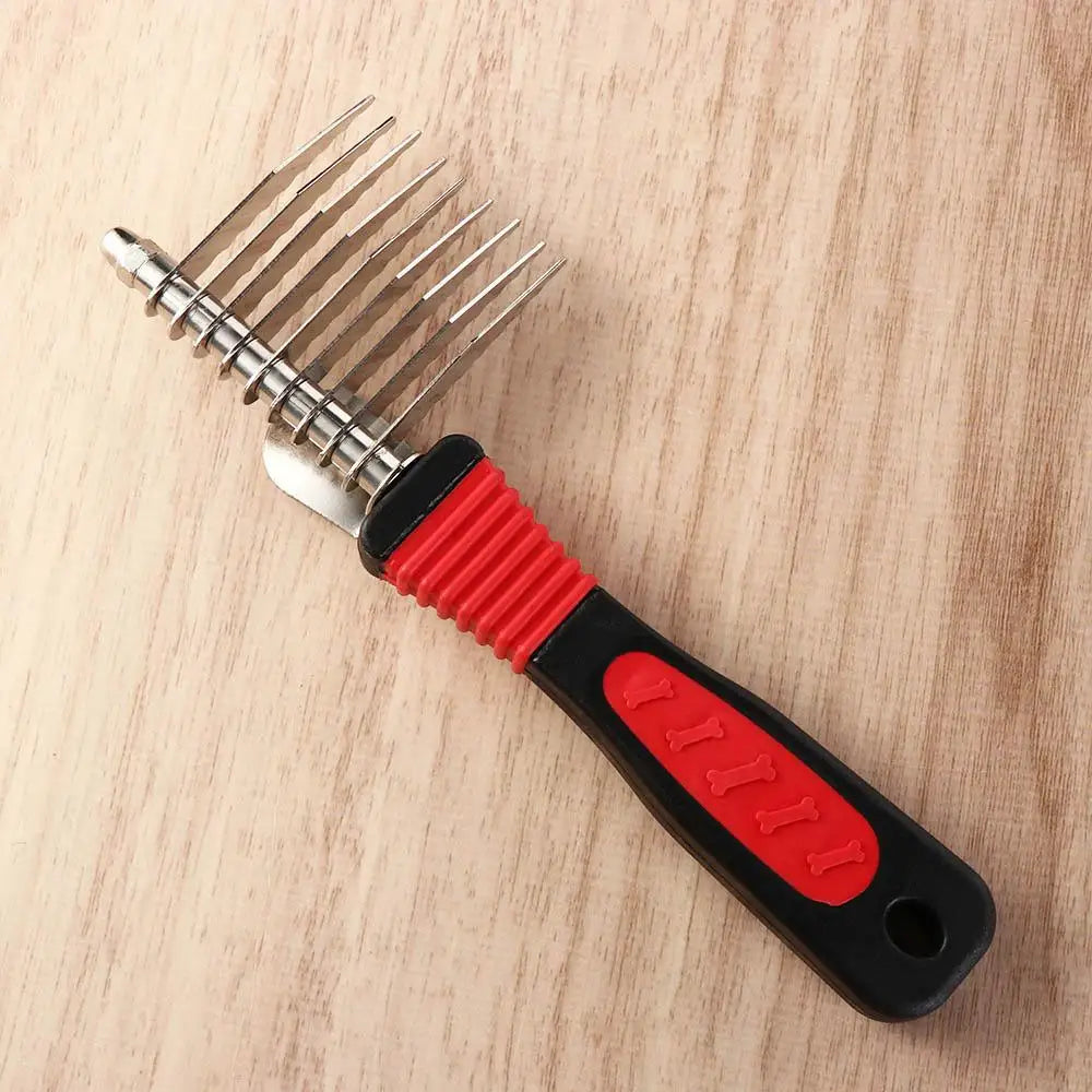 DogCatFri™ DemattingComb 1+1 GRATIS: Kjæledyr Serrated Dematting Rake Kam