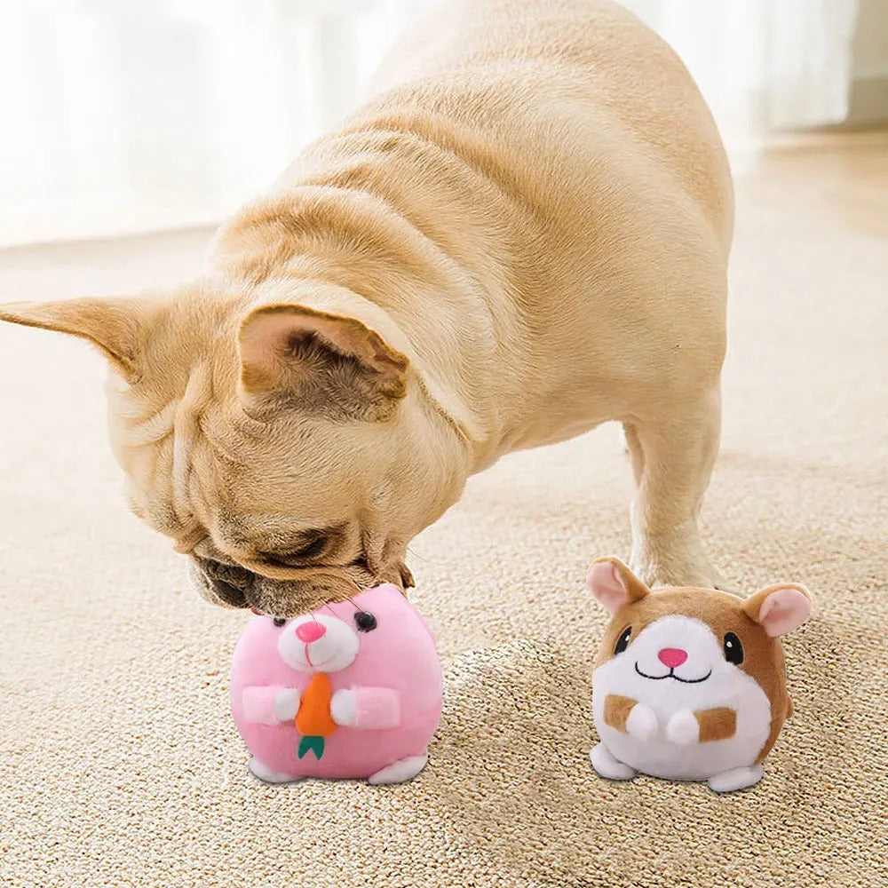 DogCatFri™ BouncingToy: Interaktiv Kjæledyr Sprettende Plysj Leketøy Ball