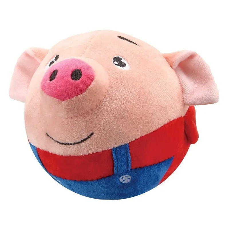 DogCatFri™ BouncingToy: Interaktiv Kjæledyr Sprettende Plysj Leketøy Ball