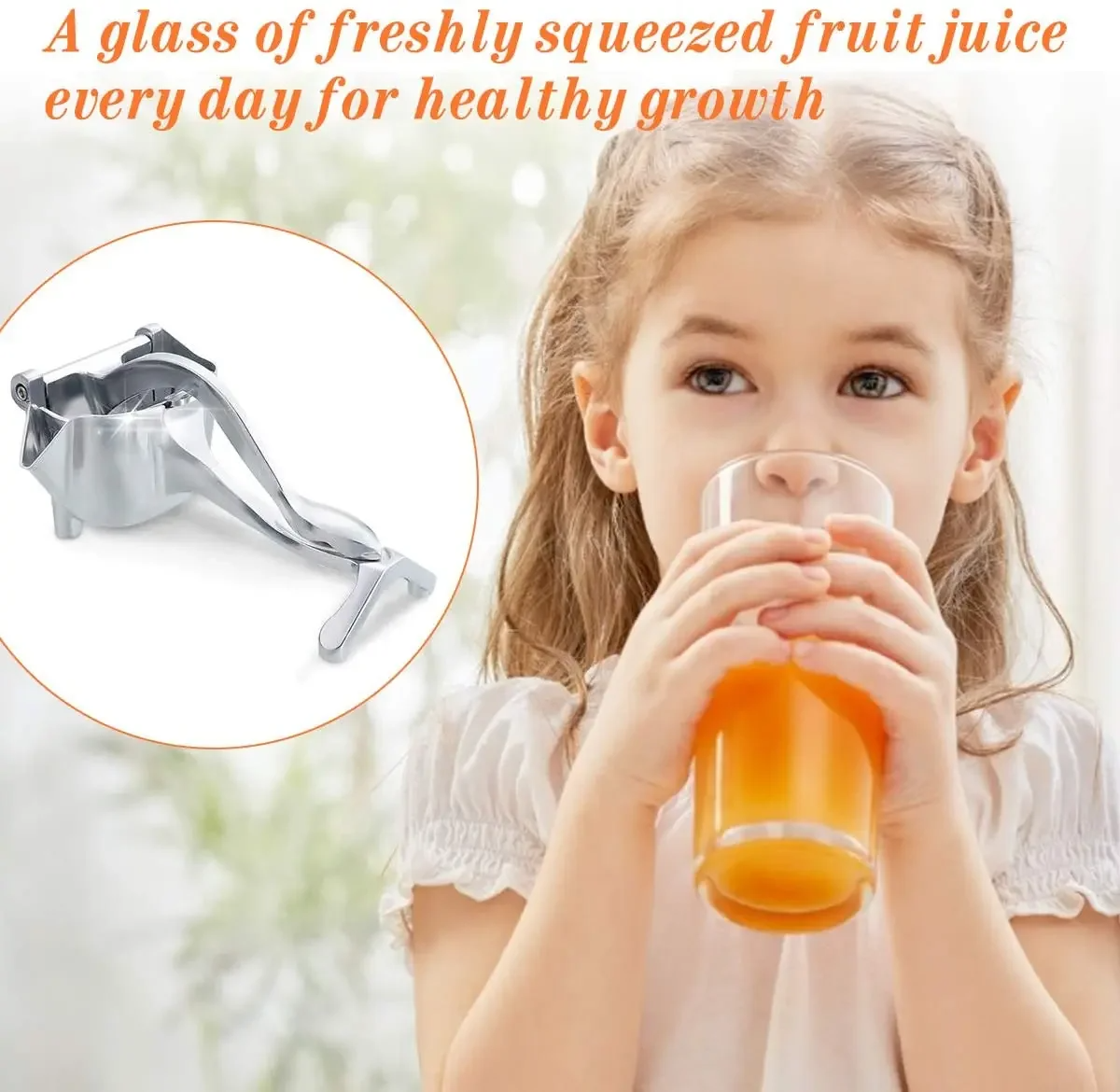 Globetrek° ManualJuicer: Premium Aluminium Hånd Presse Frisk Frukt Manuell Juicer