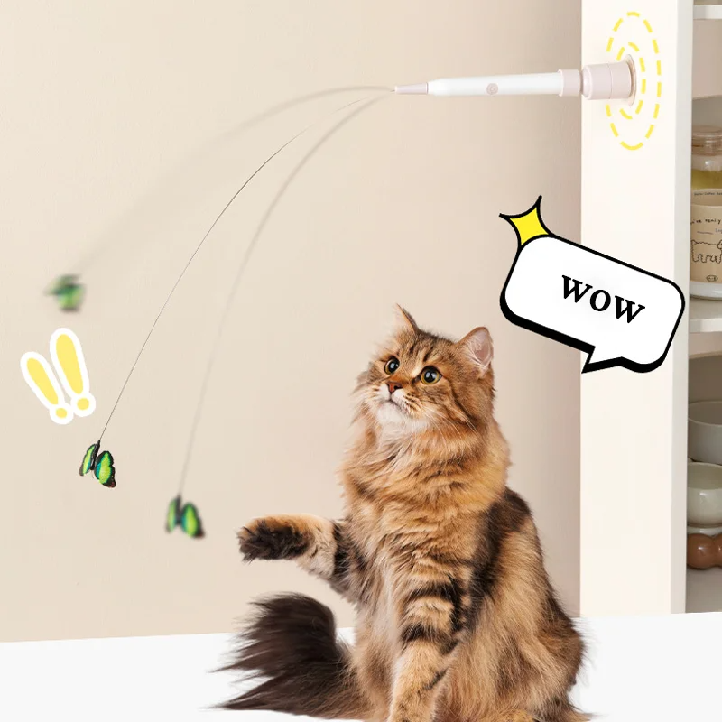 Catfri® DancingButterfly: Interaktiv Lekende Dansende Sommerfugl For Katter