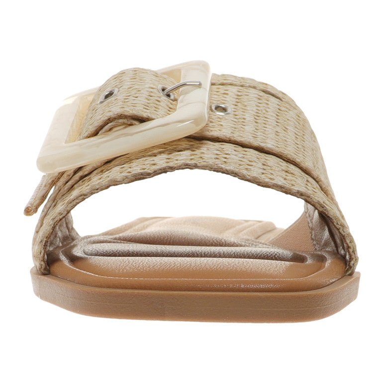 Sandaler for kvinner med spenne i naturlig stil - NordHjem