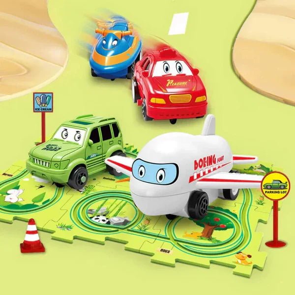ImagiTrack™ Adventure Racers - DIY puslespillsett med baner - NordHjem