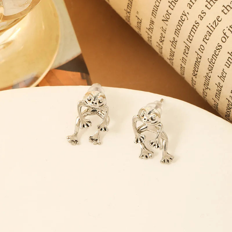 Jewelance™ FrogEarrings 1+1 GRATIS: Søte Temperament Frosk Stud Øredobber