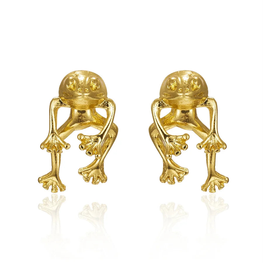 Jewelance™ FrogEarrings 1+1 GRATIS: Søte Temperament Frosk Stud Øredobber