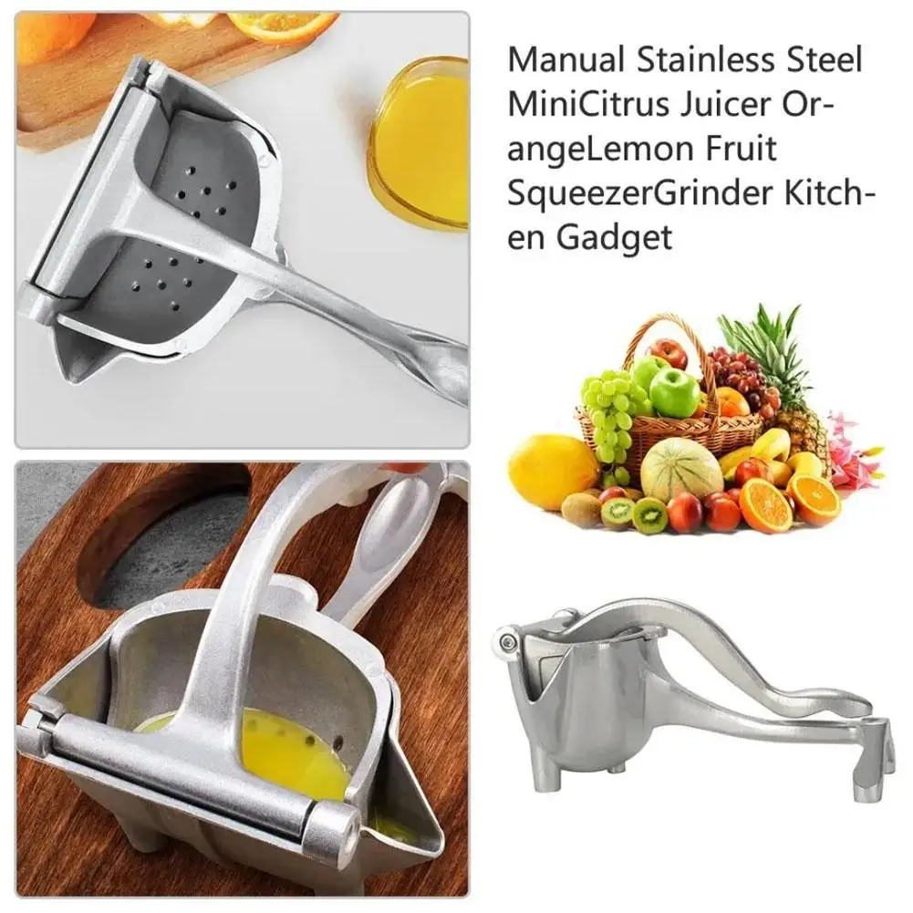 Globetrek° ManualJuicer: Premium Aluminium Hånd Presse Frisk Frukt Manuell Juicer