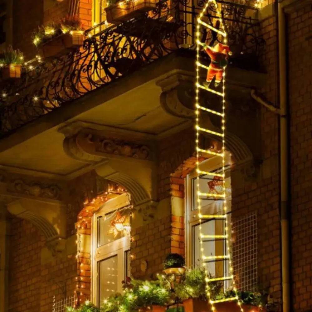Ledsen™ ChristmasLadder: Holdbar Utendørs LED Jule Stige Lys Display