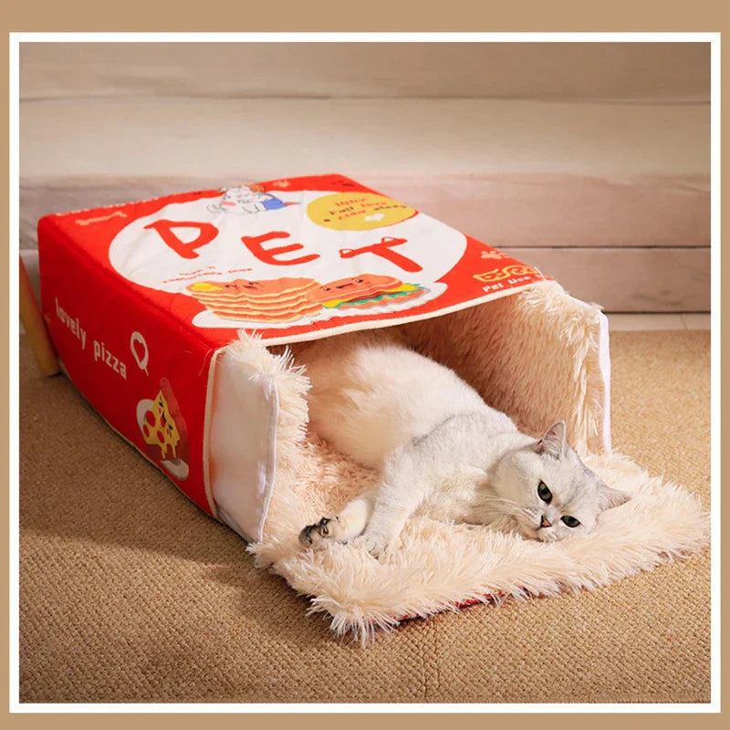 Catfri® CatBed: Koselig Vedlagt Rektangulær Skjulested KatteSeng