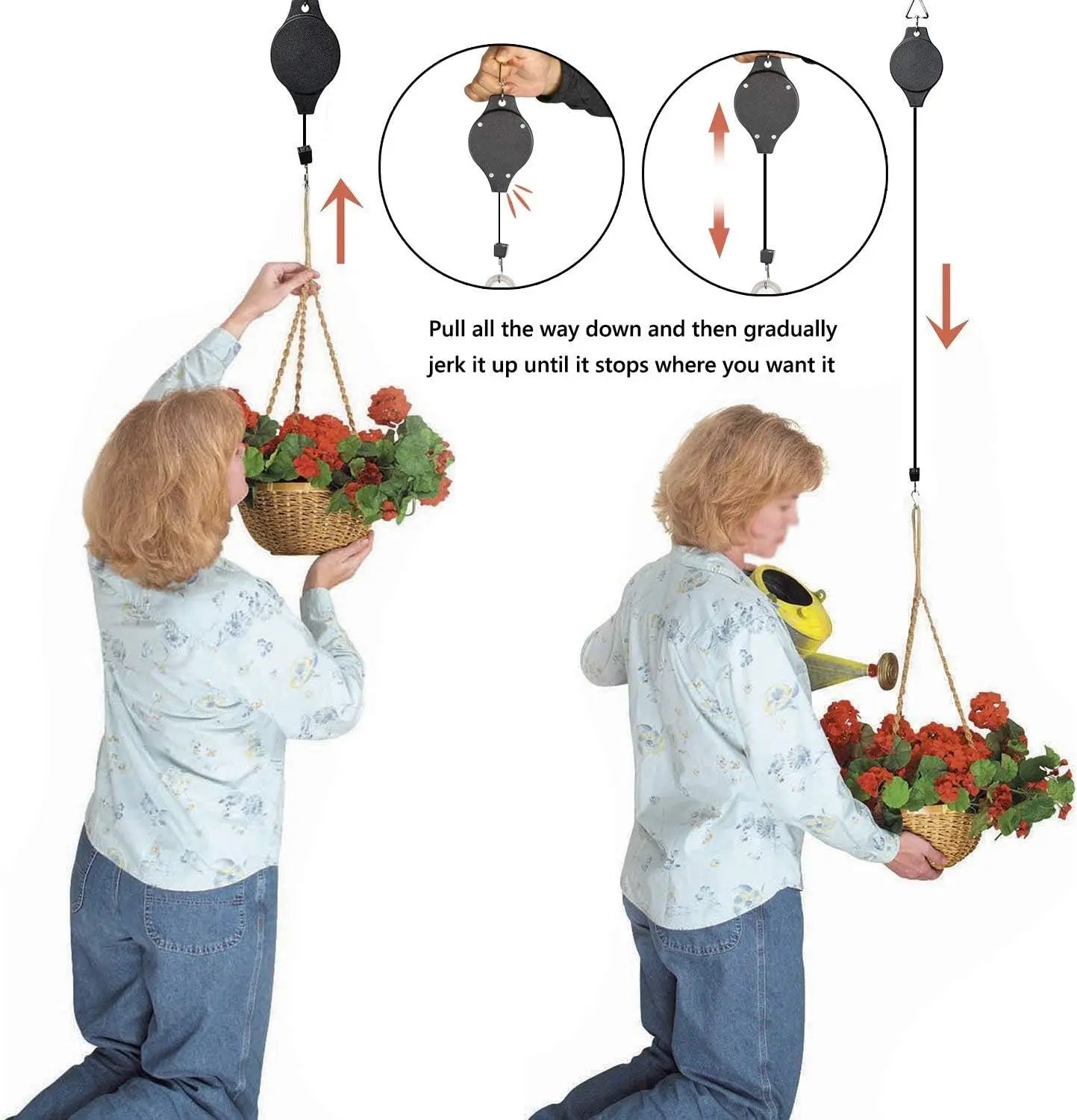 GlideHold® SuspensionHooks  1+1 GRATIS: Uttrekkbar Hengeplanter Opphengskroker